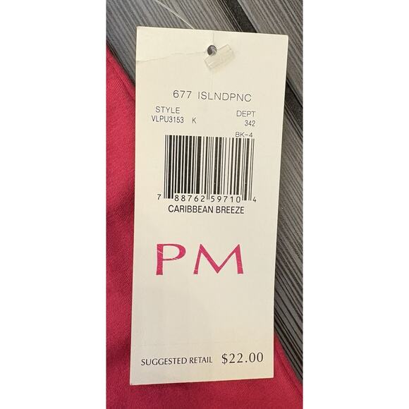 Liz Claiborne Villager Pink Cotton Tank And Button Down Shirt Set Petite Medium - Picture 5 of 10